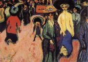 Ernst Ludwig Kirchner The Street oil on canvas